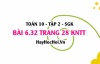 Bài 6.32 trang 28 Toán 10 tập 2 Kết nối tri thức
